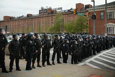 Orioles, Red Sox Players Carry On At Camden Yards Despite Protests