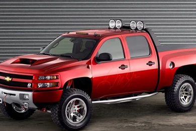 Download 1920x1080 Red Chevrolet Silverado Wallpapers