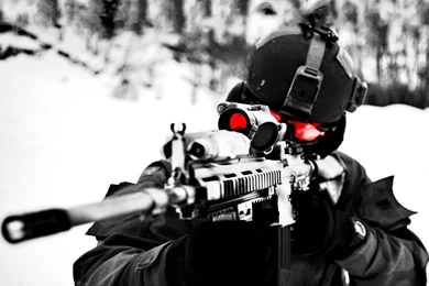 Wallpapers Heckler And Koch, HK416, Sniper, Rifle, Winter, Snow ...
