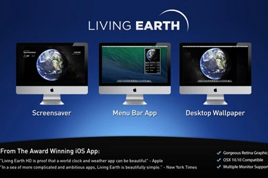 Living Earth Desktop Weather & World Clock On The Mac App Store