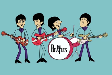 Caricature The Beatles Cartoon Wallpapers Free