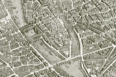 Polyester Wallpapers / Contemporary / Map / Urban Motif TURGOT ...