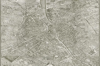 Polyester Wallpapers / Contemporary / Map / Urban Motif TURGOT ...