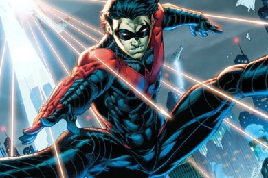 Download Wallpapers 640x960 Nightwing, Dc Comics, Robin, Dick ...