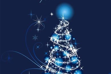 Shining Christmas Tree Flikie Wallpapers