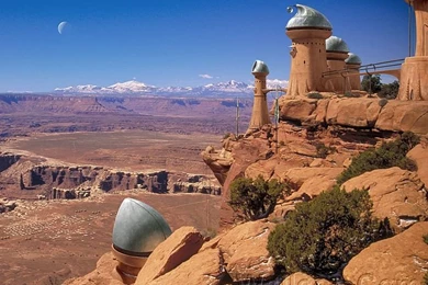 Desert Tower : Surreal Fantasy Landscape Wallpapers 42 Wallcoo.net