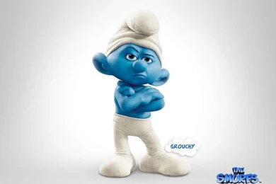 Grouchy Smurf, The Smurfs Movie Wallpapers 5 Wallcoo.net