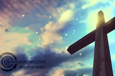 Cross And Sky Motion Backgrounds Cool Colors Free Worship Loops