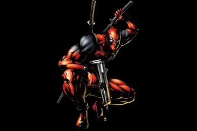2560x1440 Weapons, Black Background, Heroes, Marvel, Gun, Deadpool ...