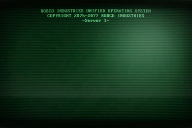 My Computer's Log in Screen : Fallout