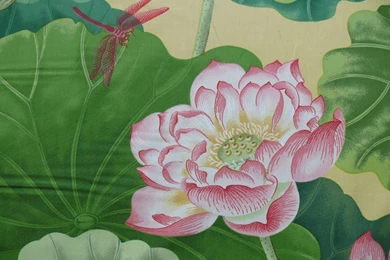 BRUNSCHWIG & FILS NYMPHAEA LOTUS WATER LILY PINK $50.00 : Silk ...