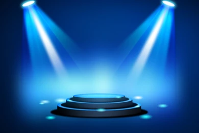 Stage Lighting Backgrounds With Spot Light Effects (PSD)