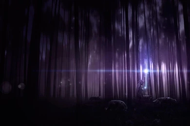 Wallpaper: Fantasy, Abstract, Forest, Purple, Mysterious, Light ...