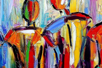 Abstract Paintings Of Family
