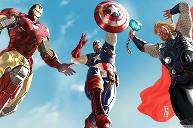 The Avengers Iron Man, Captain America And Thor HD Desktop ...