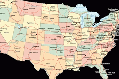 Caves Map Usa Images