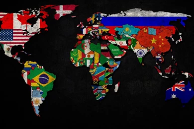 World Flag Map Image Wallpapers