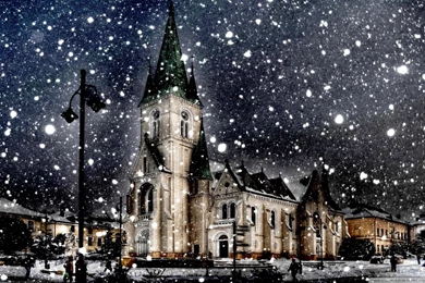 Snow City Winter Season HD Wallpapers