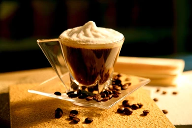 A CUP OF CAPPUCCINO WALLPAPER (