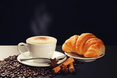 Photography Bean Croissant Cappuccino HD Wallpapers, Desktop ...