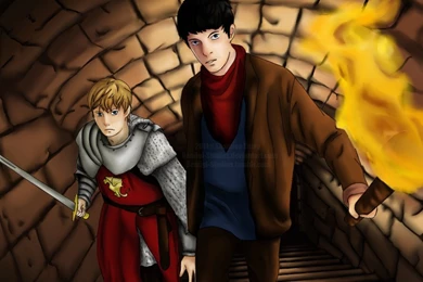 Merlin And Arthur By Deniigi Studios On DeviantArt