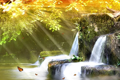Animated Waterfall Desktop Wallpapers